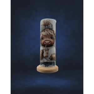 20 oz Tumbler - Highland Cow hot mess