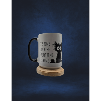 15 oz Coffee mug - Im fine 