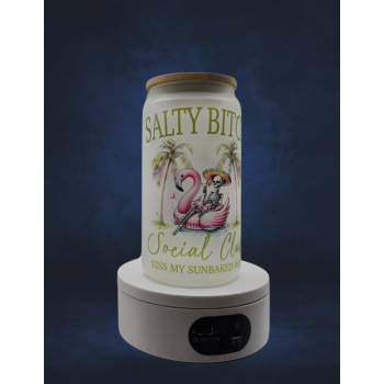 16 Oz Frosted Glass - Salty Bitch Social Club