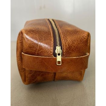 Handmade Leather Dopp Kit – Travel Toiletry Bag
