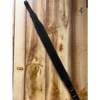 Dark Brown Basketweave Guitar Strap