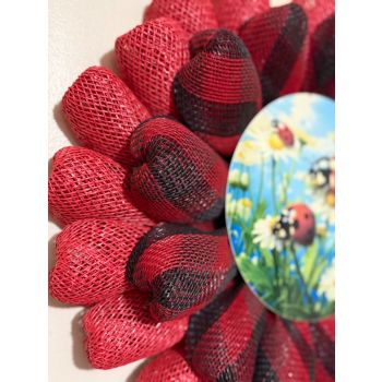 Ladybug Red/Black wreath