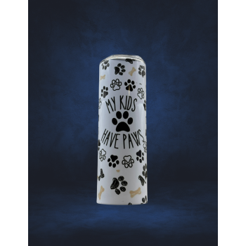 20 Oz Tumbler - My kids have paws
