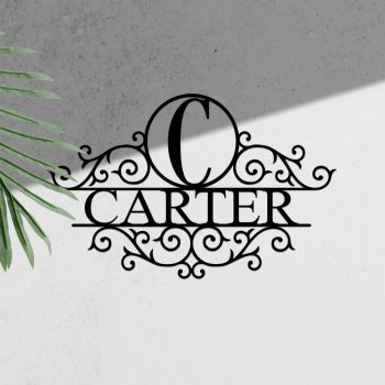 24" Monogram Wood Sign