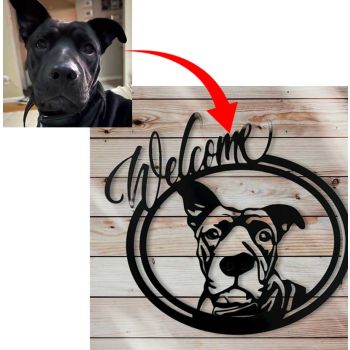 14" Pet Welcome Sign