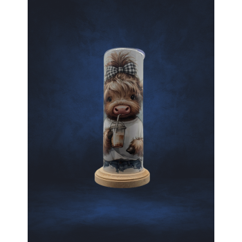 20 oz Tumbler - Highland Cow hot mess