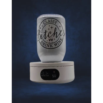 12 Oz Wine thermos -Classy Bitches