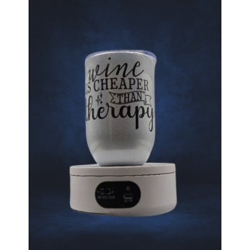 12 Oz Wine thermos - Wine cheaper than therapy