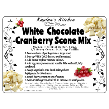 White Chocolate Cranberry Scone Mix