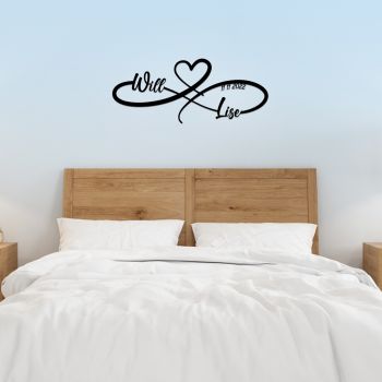 24" Personalized Wood Infinity Sign